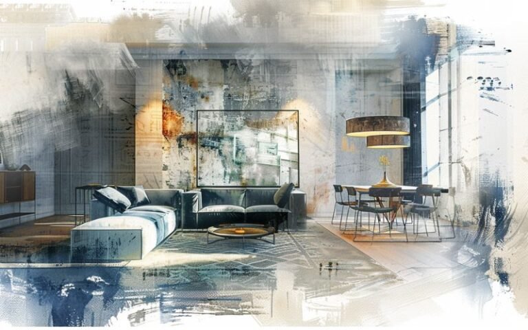 dessin de peintures artistiques abstraites pour décoration murale