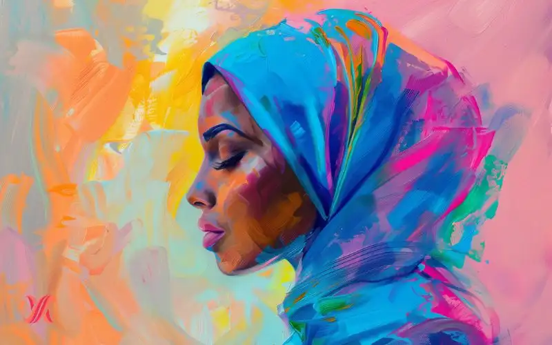 tableaux femmes africaines voilées